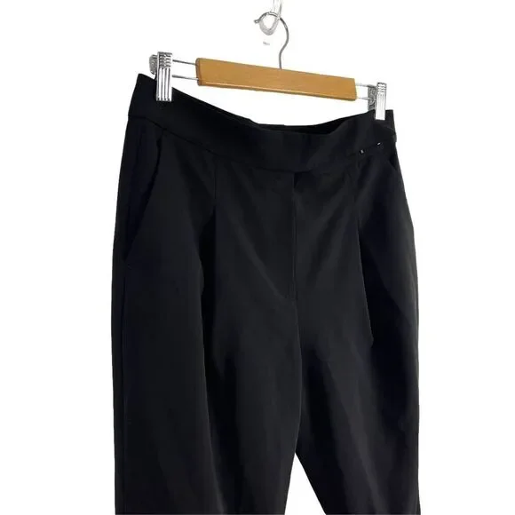 All Saints Dala Trousers Slacks Career Pants Pleated Black Womens Size 6 Tapered - Picture 4 of 13